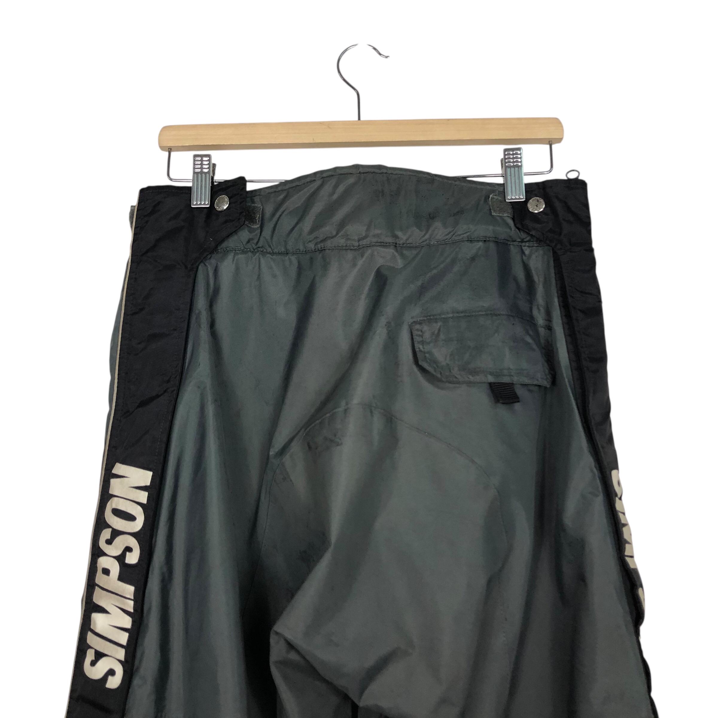 SIMPSON レーシングパンツ Vintage Simpson Grey Nylon Moto Riding Pants Big Logo - Etsy