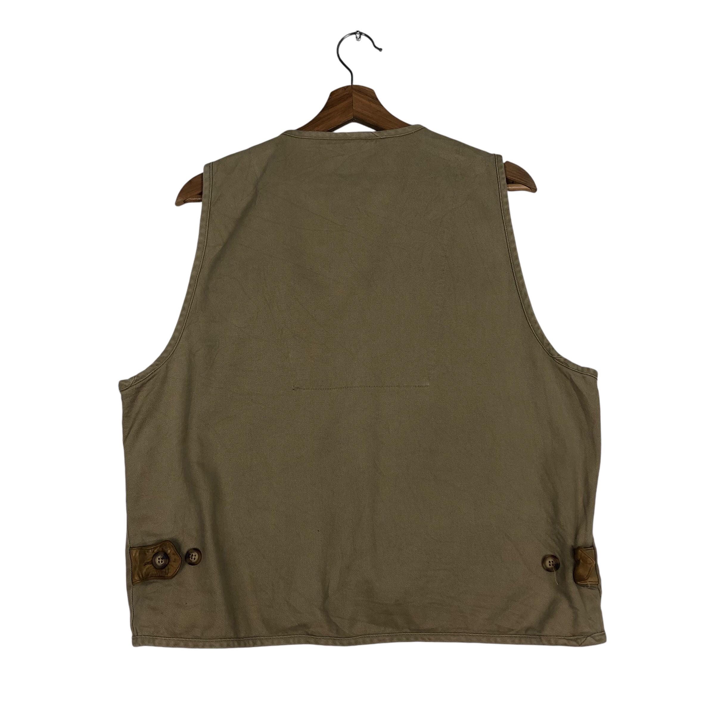 Gilet De Pêche Vintage Orvis – Beige Taille L – 100% Coton – Multi-poches