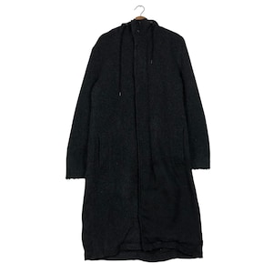 PICK!!! Rich Black Mohair Wool Long Jacket GROUNDY YOHJI Yamamoto
