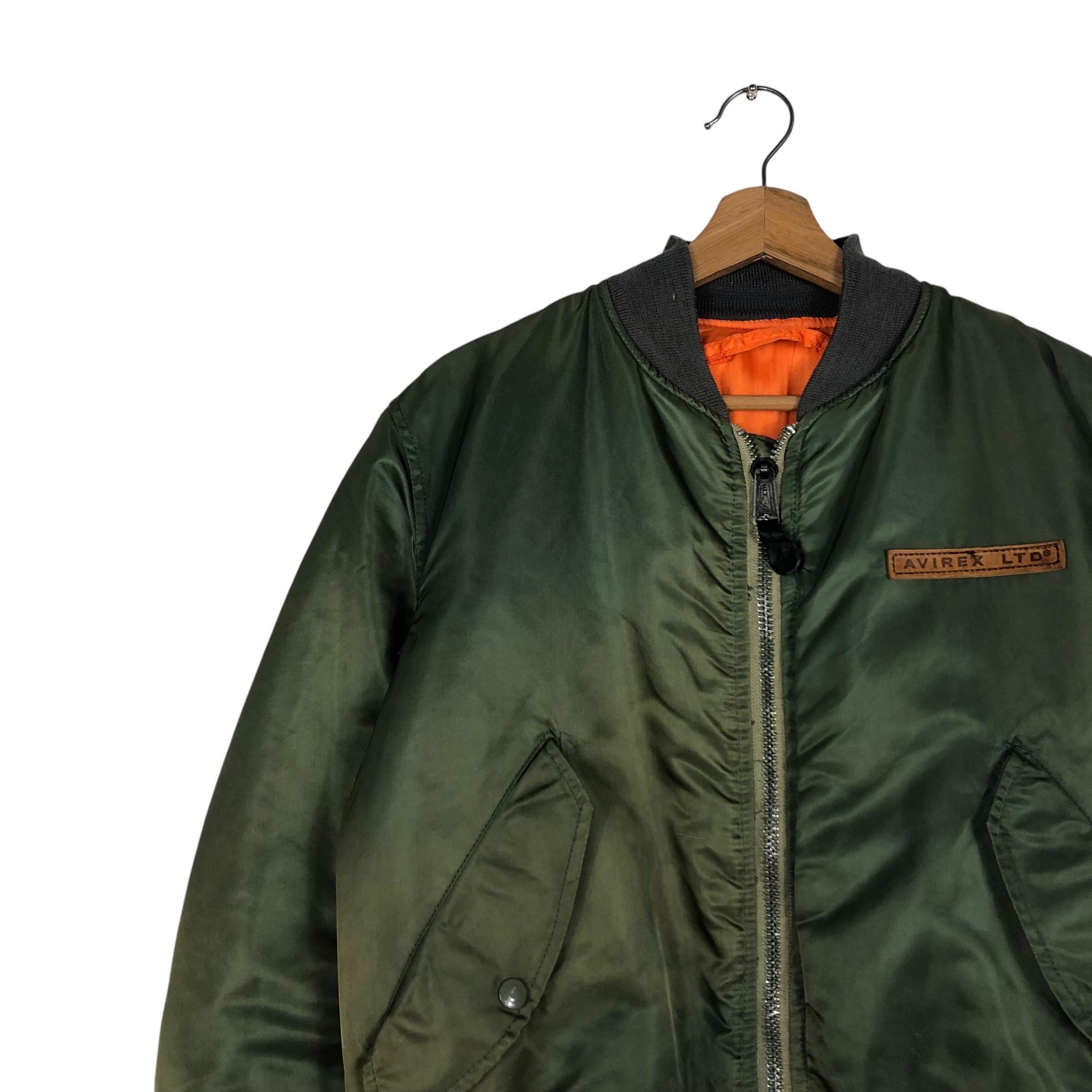 PICK!!! Vintage Ma-1 Reversible Bomber Jacket Avirex Ltd USA