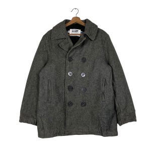 Vintage Schott U.S 740N Peacoat Wool Button Jacket Size 40 (M