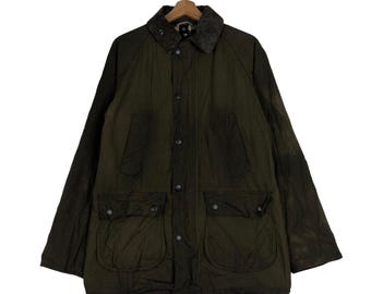 Vintage 90s Barbour International V Tech Wax Jacket Size L