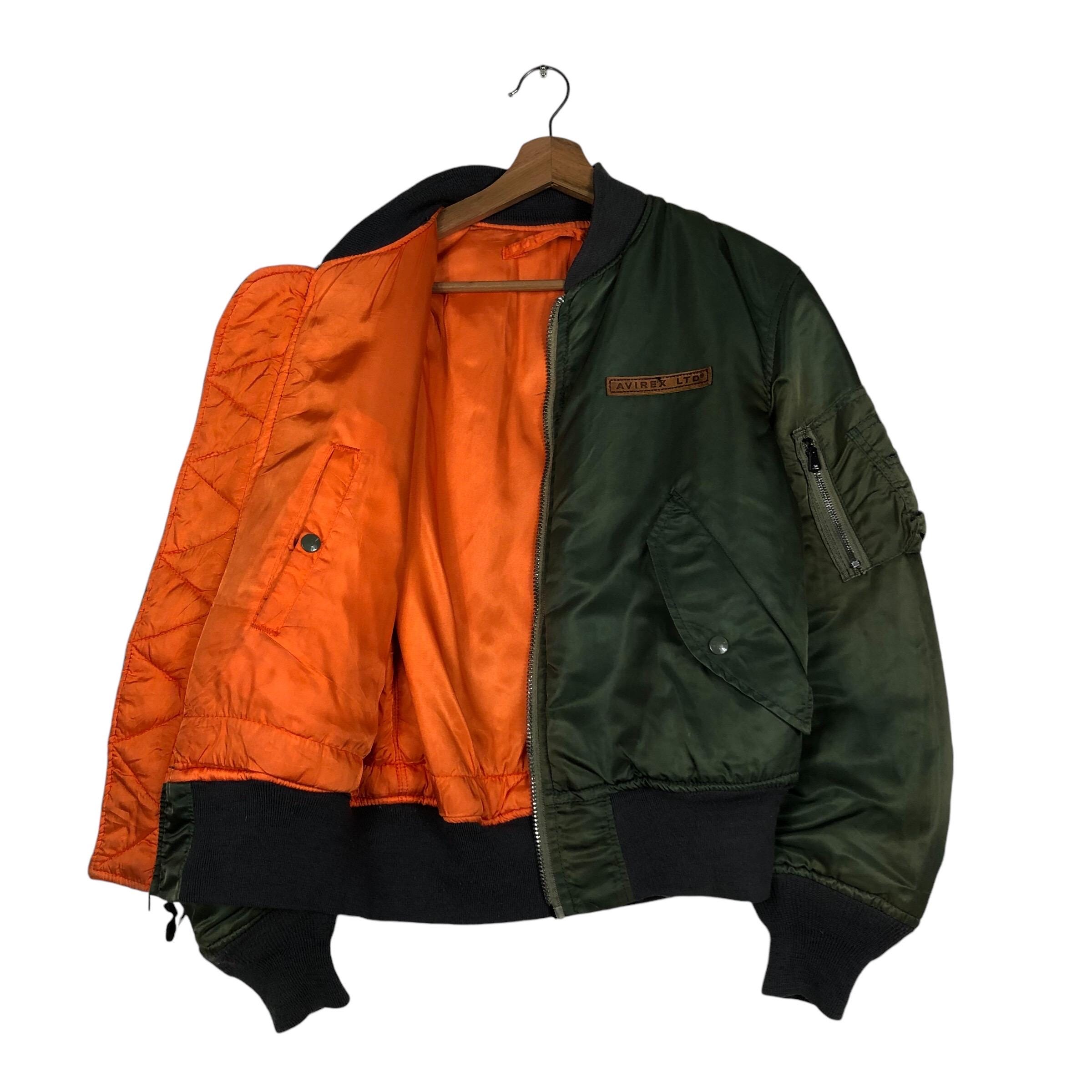 PICK!!! Vintage Ma-1 Reversible Bomber Jacket Avirex Ltd USA Small