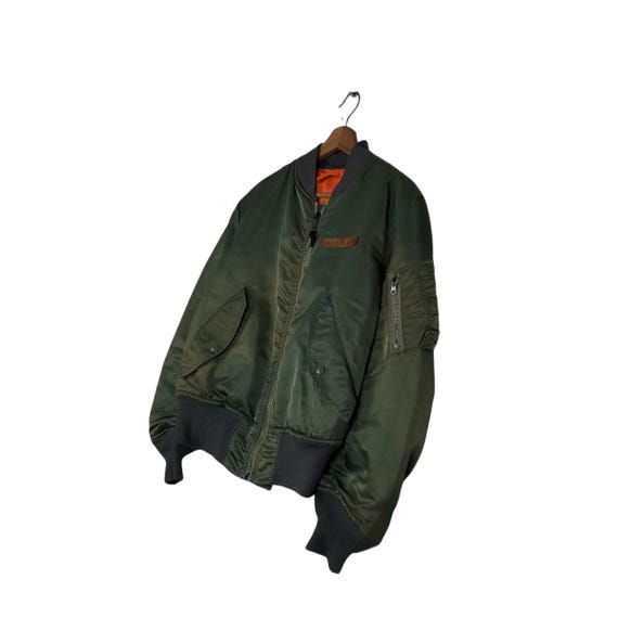 Vintage Avirex MA-1 Reversible Bomber Jacket, Military Style (size