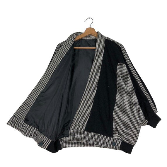 Two-Tone Cropped Bomber Jacket: Japanese Inspired… - image 7