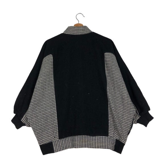 Two-Tone Cropped Bomber Jacket: Japanese Inspired… - image 6