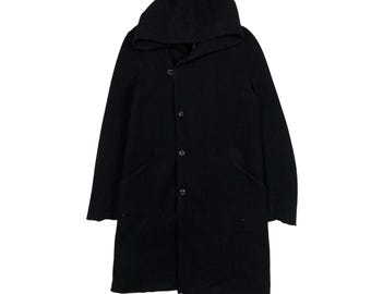 Wool Long Jacket Hoodie Bondage Design Kazuyuki Kumagai