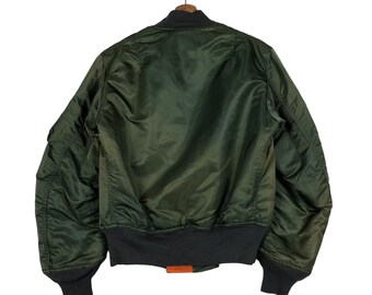PICK!!! Vintage Ma-1 Reversible Bomber Jacket Avirex Ltd USA Small