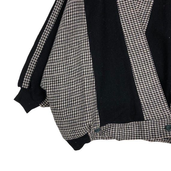 Two-Tone Cropped Bomber Jacket: Japanese Inspired… - image 4