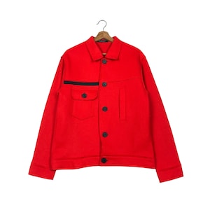 PICK!!! Vintage 1ST Type Felt Jacket Wool First Edition Plain Undercover Jun Takahashi Rare Color Made in Japan Hard To Find