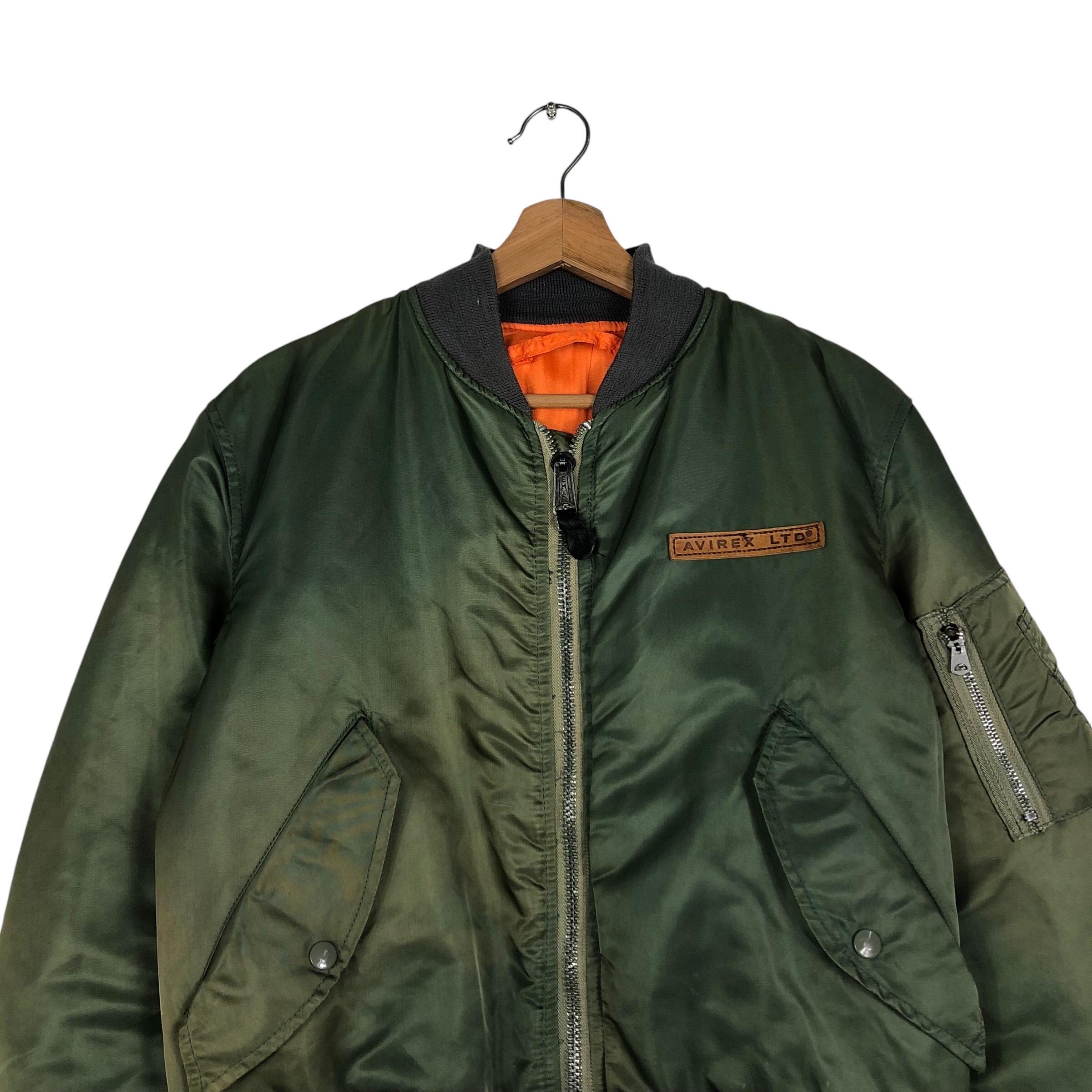 PICK!!! Vintage Ma-1 Reversible Bomber Jacket Avirex Ltd USA