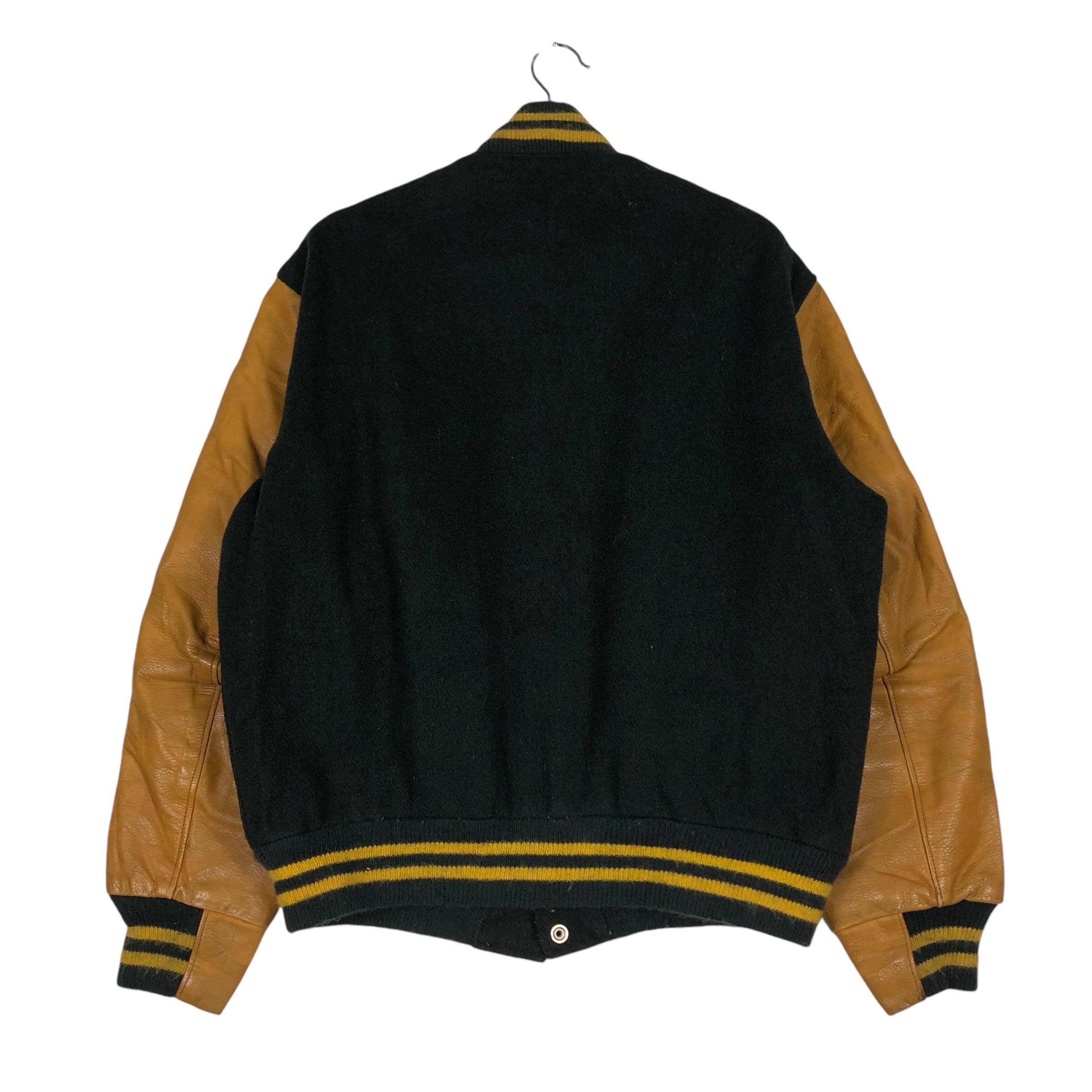 PICK!!! Vintage Varsity Leather Jacket Golden Bear Made in Usa - Etsy