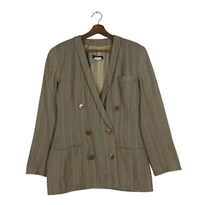 Vintage Giorgio Armani Y Collar Coats Jacket Button