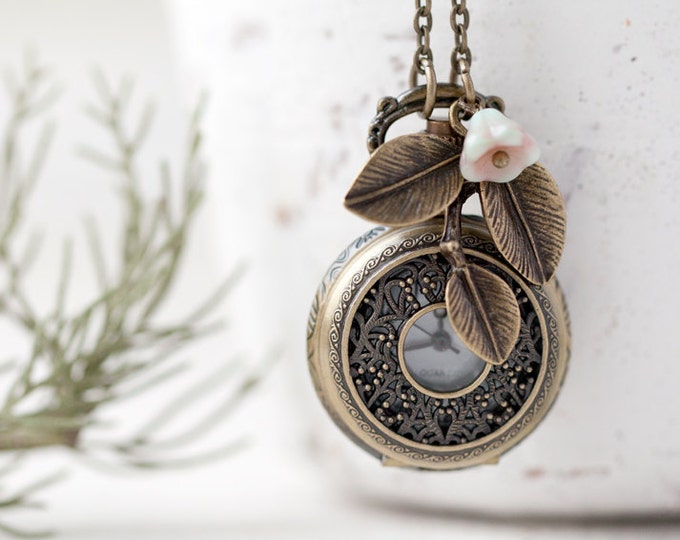 Victorian Pocket Watch Necklace PW010 Etsy