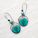 Tree of life earrings, Tree earrings, Turquoise earrings, Tree of life jewelry, Black tree branch earrings, Turquoise tree of life 