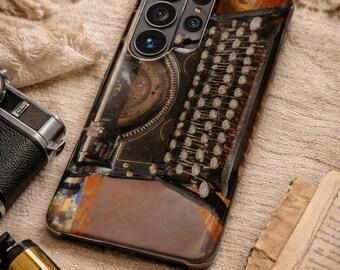 Vintage Typewriter iPhone Case Literary Retro Book Lover Cover