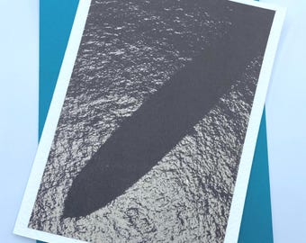 Biglietto di auguri - Ombra sull'acqua - Interno vuoto