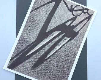 Biglietto di auguri - Ombra degli occhiali - Interno vuoto