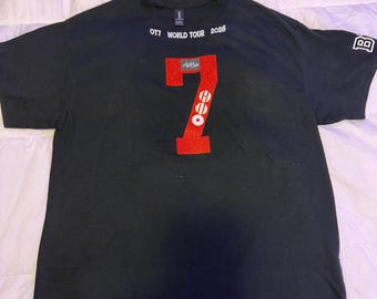 2026 NEW Concert Themed TShirt, BLACK, Arirang and tour graphics on front.  Back of tee is your bias name and Year born.  multiple sizes