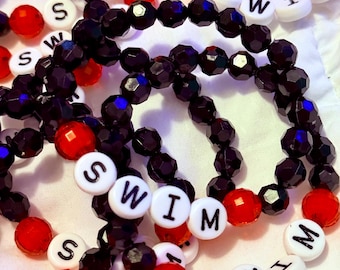 NEW! 2026 SET of 10 “SWIM” Bracelets, Perfect for Freebies or Tradeables