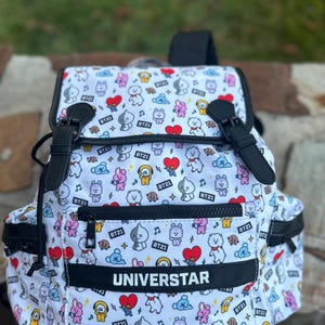 NEW BT21 Character Print Backpack BT21 BT21 Character Backpack Line Friends - ToyWiz main image 2