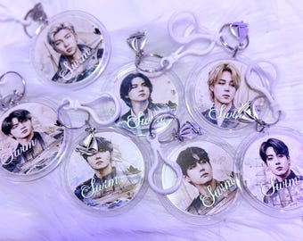 NEW! 2026 SET of 10 “Swim” Photo Keychains with Cowboy Hat Charm, set of 10 includes one of each Member + three additional