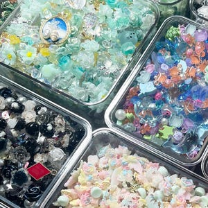 DIY Nail Art Charms Mix – Rhinestone, Resin, Glow-in-the-Dark Decorations for UV Gel Nails
