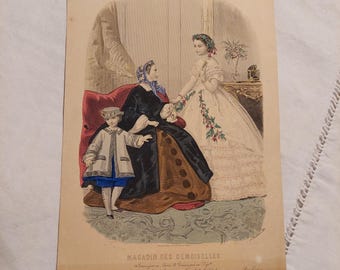 Incisione di moda, 1860