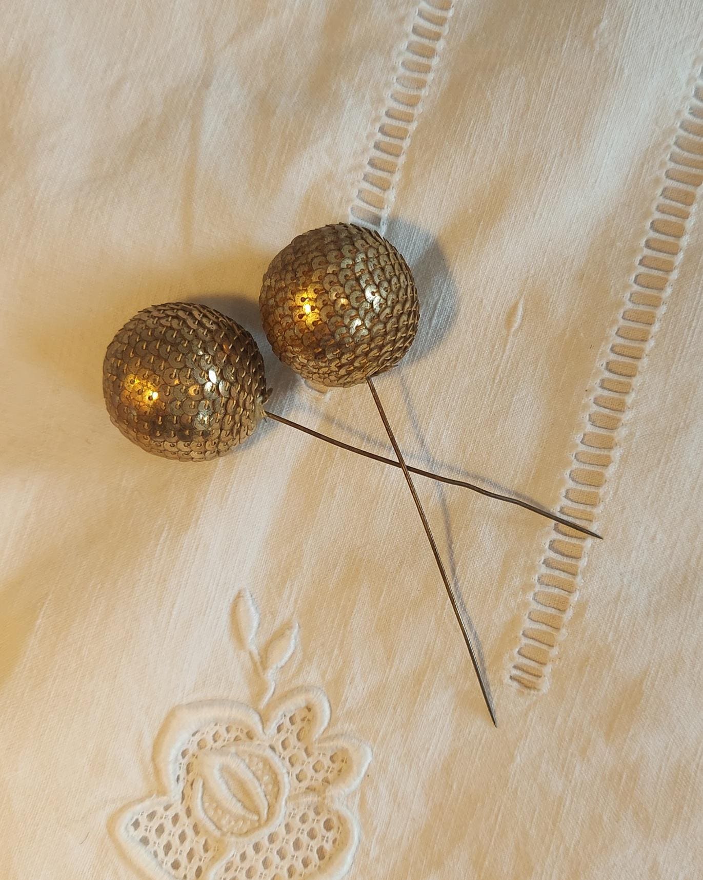 Épingle à Cravate/chapeau Art Déco - En Or Massif 18K Et Argent Massif, Vintage