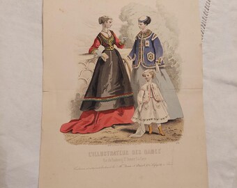 Incisione di moda, 1860