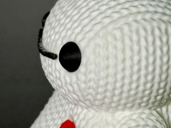3D Printed Knitted Baymax Figure: Big Hero 6 Inspired Gift - Etsy