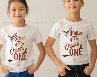 Wizard Magic Family The Chosen One PNG : Sister & Brother Bundle  (Digital Download)
