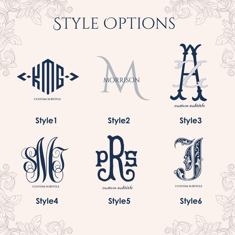 First Home Monogram Personalized Monogram Wedding & Family Sign - Custom Vintage Initials ...
