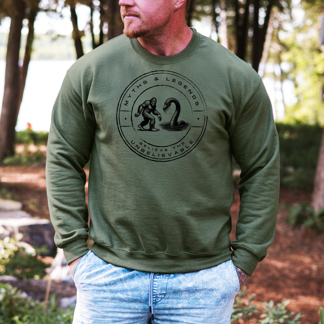 Cryptid Bigfoot Sweatshirt, Believe the Unbelievable Paranormal ...