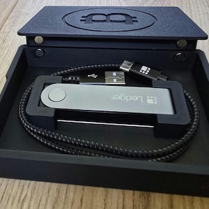 Ledger Nano X case with cable space