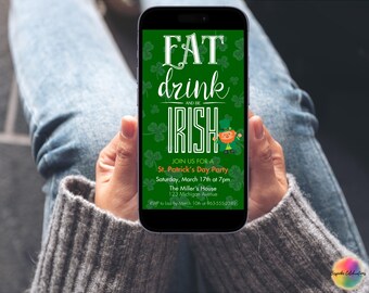 Mobile-Friendly St. Patrick’s Party Invitation | Editable Digital Template | Download & Share | Irish Celebration Invite