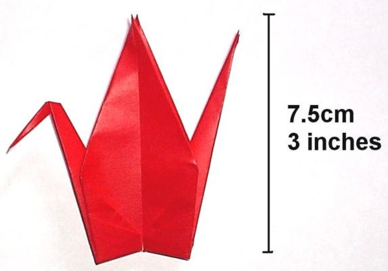 40 Large Origami Cranes Origami Paper Cranes Made of 15cm 6 Etsy