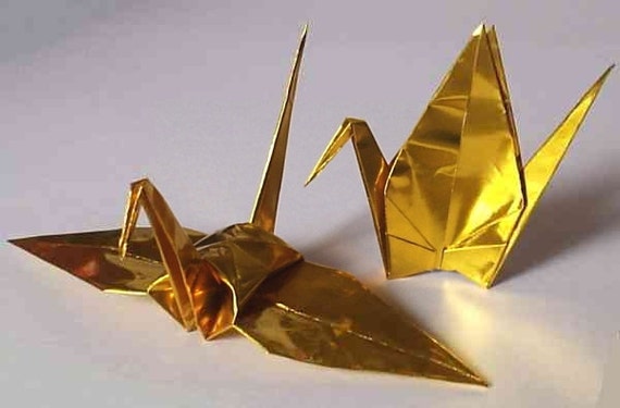 100 Large Origami Cranes Origami Paper Cranes Made of 15cm 6