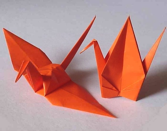 48 Large Origami Cranes Origami Paper Cranes Made of 15cm 6 Inches