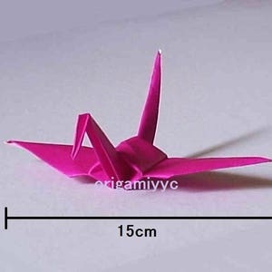 20 Large Origami Cranes Origami Paper Cranes Made of 15cm 6 inches Japanese Washi Chiyogami Paper B image 3