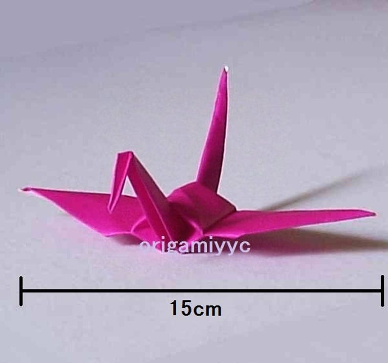 20 Large Origami Cranes Origami Paper Cranes Made of 15cm 6 inches Japanese Washi Chiyogami Paper B image 3