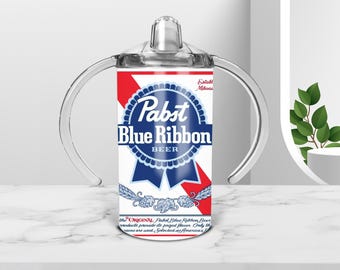 Personalisierte 12 Unzen Schnabeltasse, Schnabeltasse aus Edelstahl mit 2 Deckeln und Strohhalm, Benutzerdefinierte lustige Bier inspirierte Schnabeltasse, Trinkbuddy Schnabeltasse