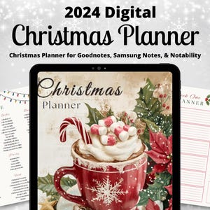GoodNotes Christmas Planner, Digital Christmas Planner, 2024 Holiday Digital Planner, Xmas Gift, Checklist, To Do List, GoodNotes Planner