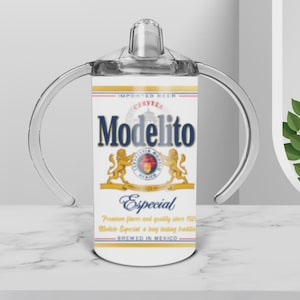 Personalized 12oz Sippy Cup, Stainless Steel Sippy Cup with 2 Lids and Straw, Custom Funny Beer inspired Sippy Cup, Drinking Buddy Sippy Cup