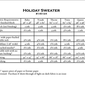 Holiday Sweater PDF quilt pattern image 3