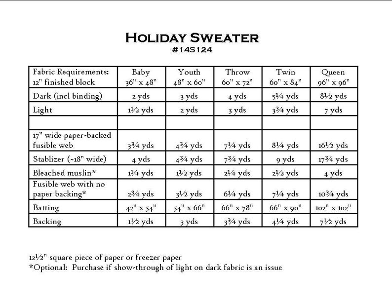 Holiday Sweater PDF quilt pattern image 3