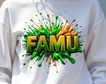 Florida Agricultural and Mechanical University PNG Sublimation Design, FAMU Digital Art for Mug, T-Shirt, Mouse Pad, Wall Art
