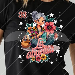 Loteria Card in Spanish Sublimation Design PNG SVG, Instant Download Spanish Digital Design, La Abuelita Loteria Card for Crafts & Projects