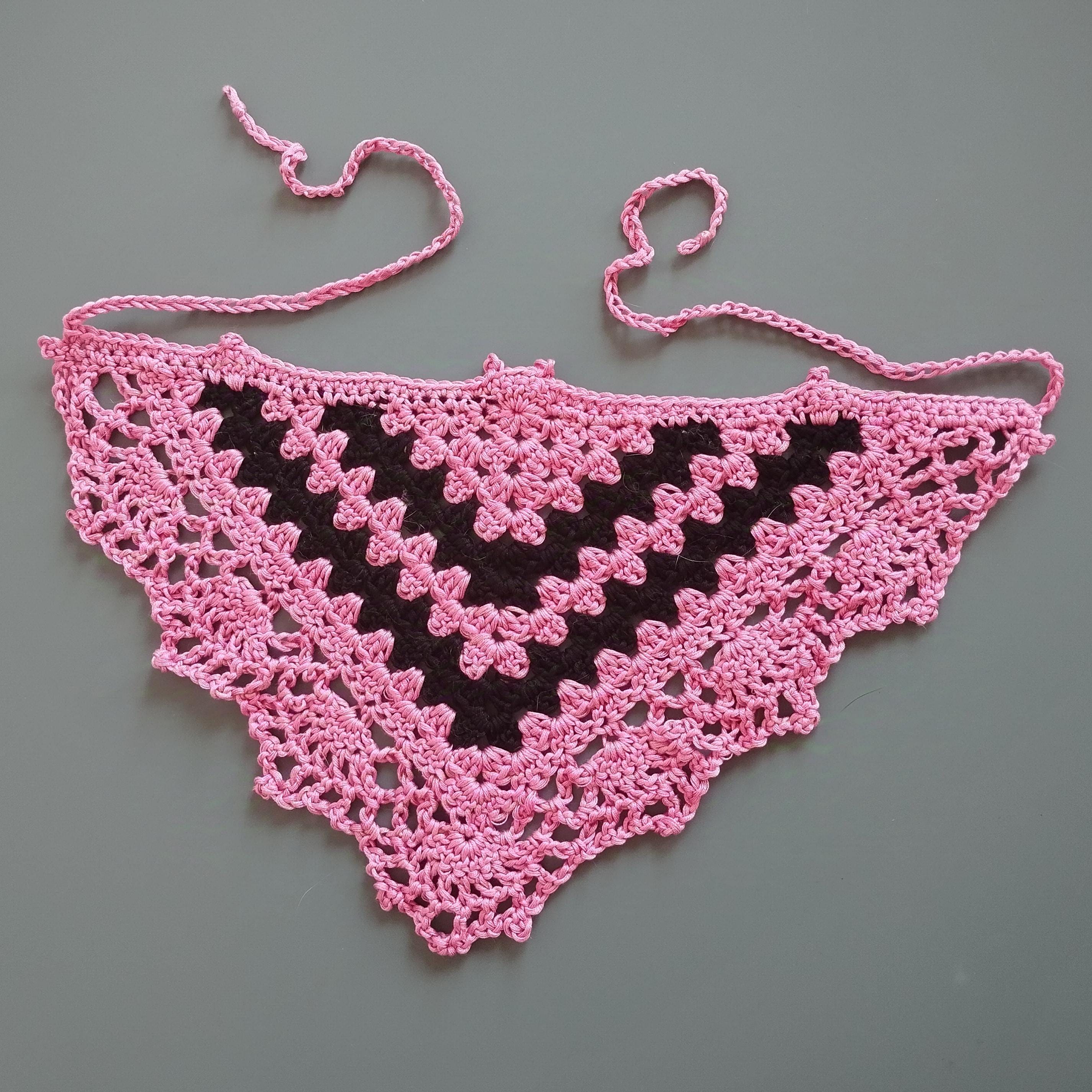 Gothic Häkel-Stirnband Mit Fledermausmuster – Bandana Für Frauen, Grau, Halloween-Deko