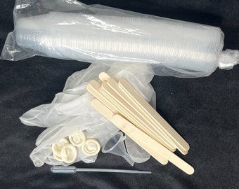 Resin Mixing Kit: 1oz Disposable Cups, Sticks, Funnel & More